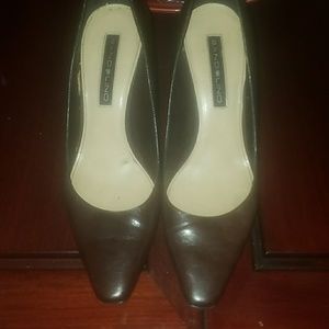 Chocolate Brown leather bandolinos